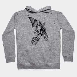 SEEMBO Bat Cycling Bicycle Cyclist Bicycling Bike Fun Biker Hoodie